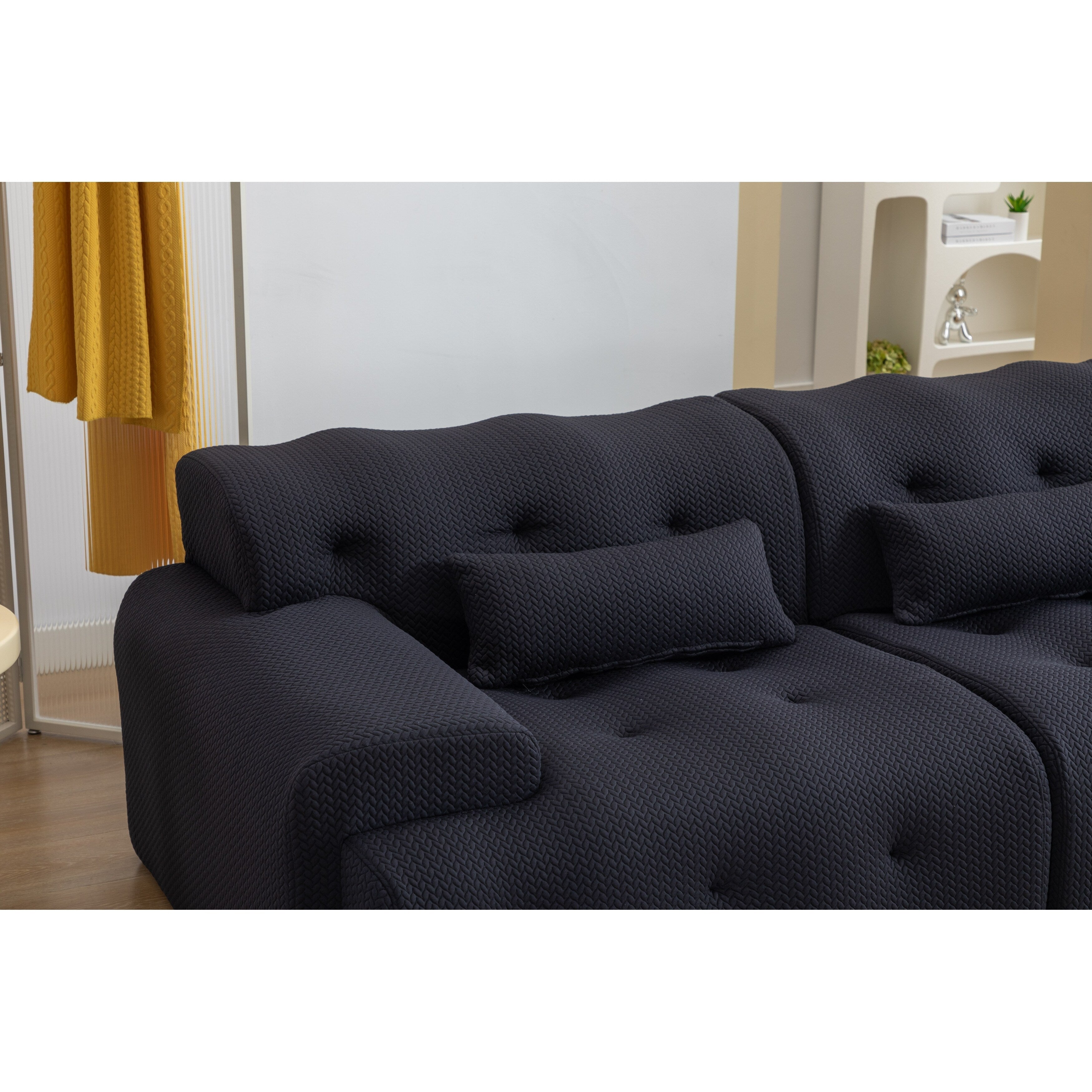 Canapé 2 places à ressorts en mousse 90 sans assemblage