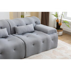 Canapé 2 places à ressorts en mousse 90 sans assemblage