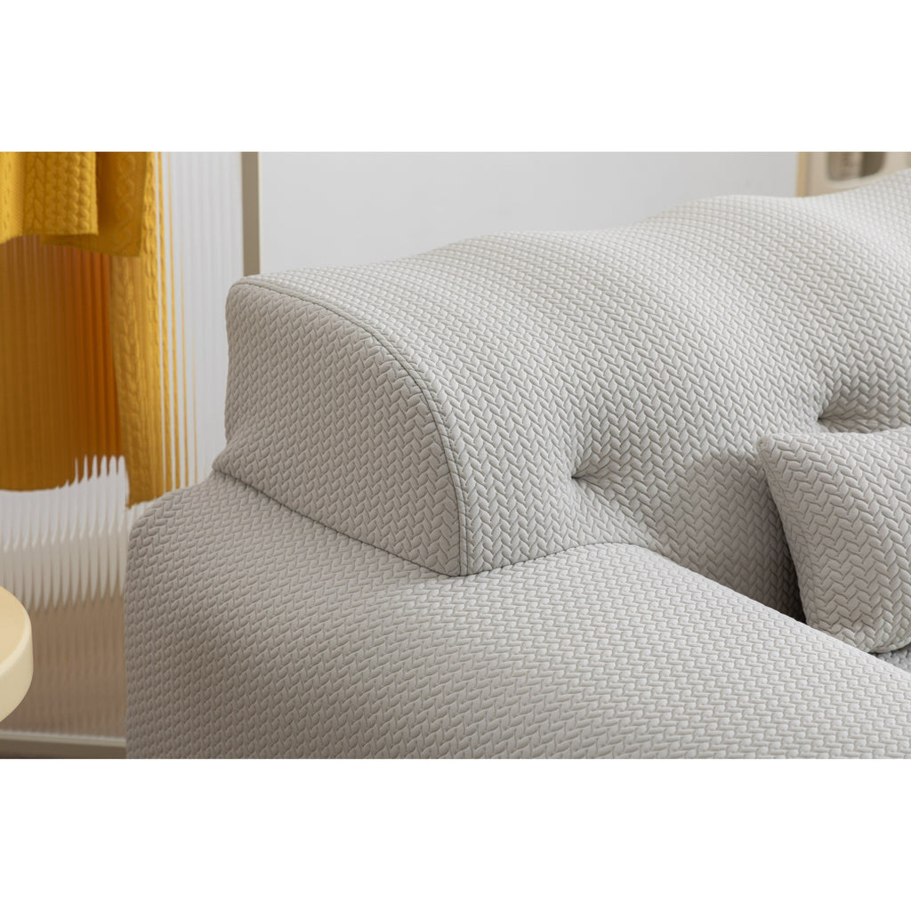 Canapé 2 places à ressorts en mousse 90 sans assemblage