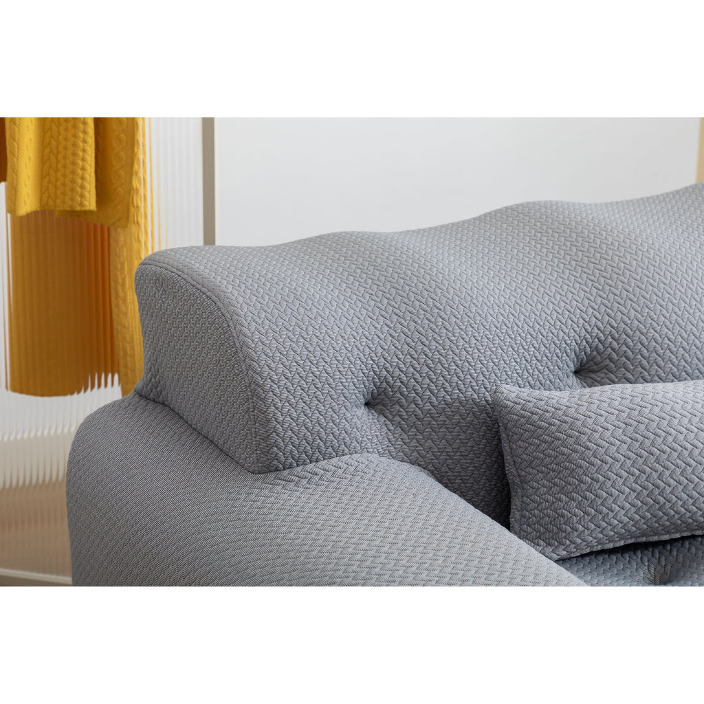 Canapé 2 places à ressorts en mousse 90 sans assemblage