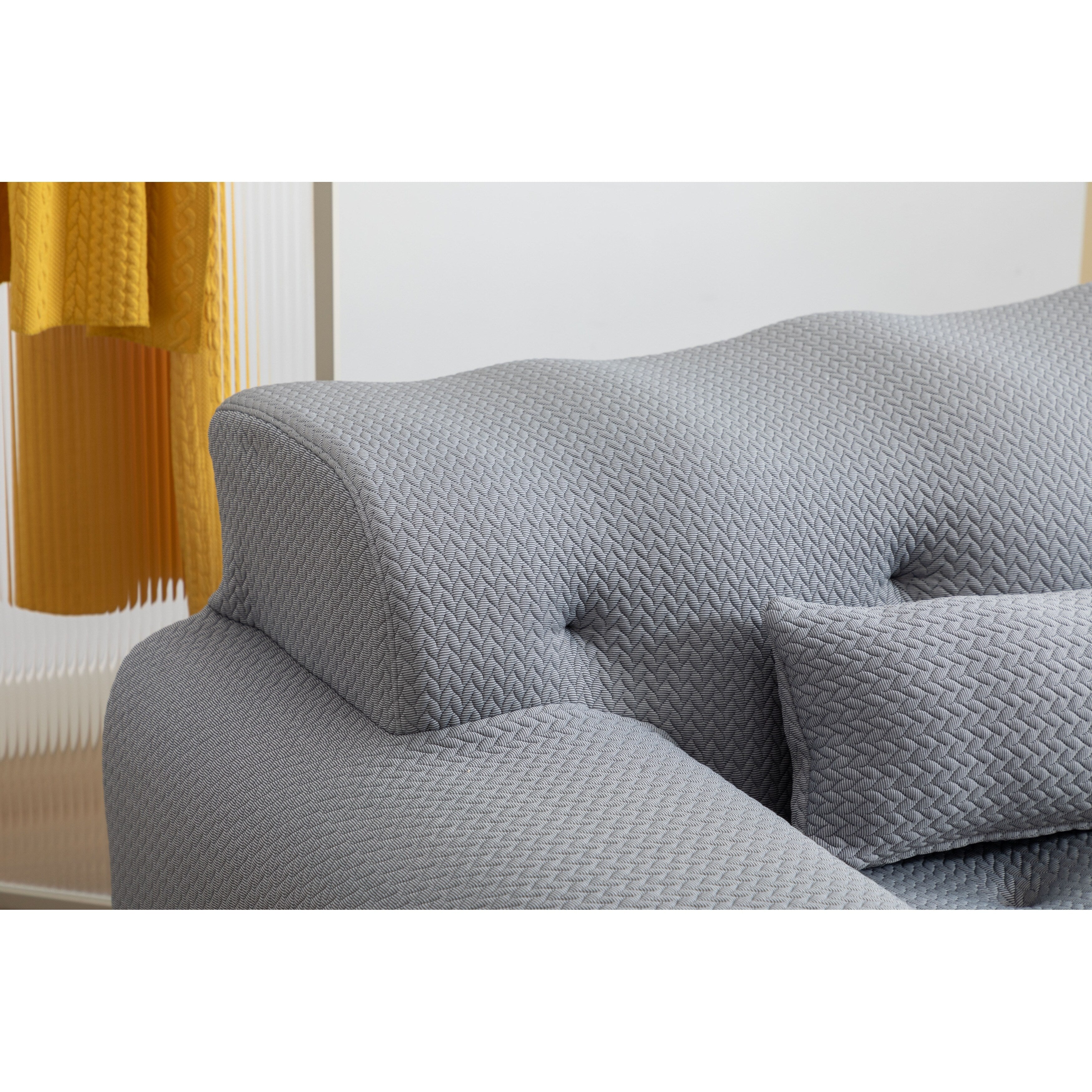 Canapé 2 places à ressorts en mousse 90 sans assemblage