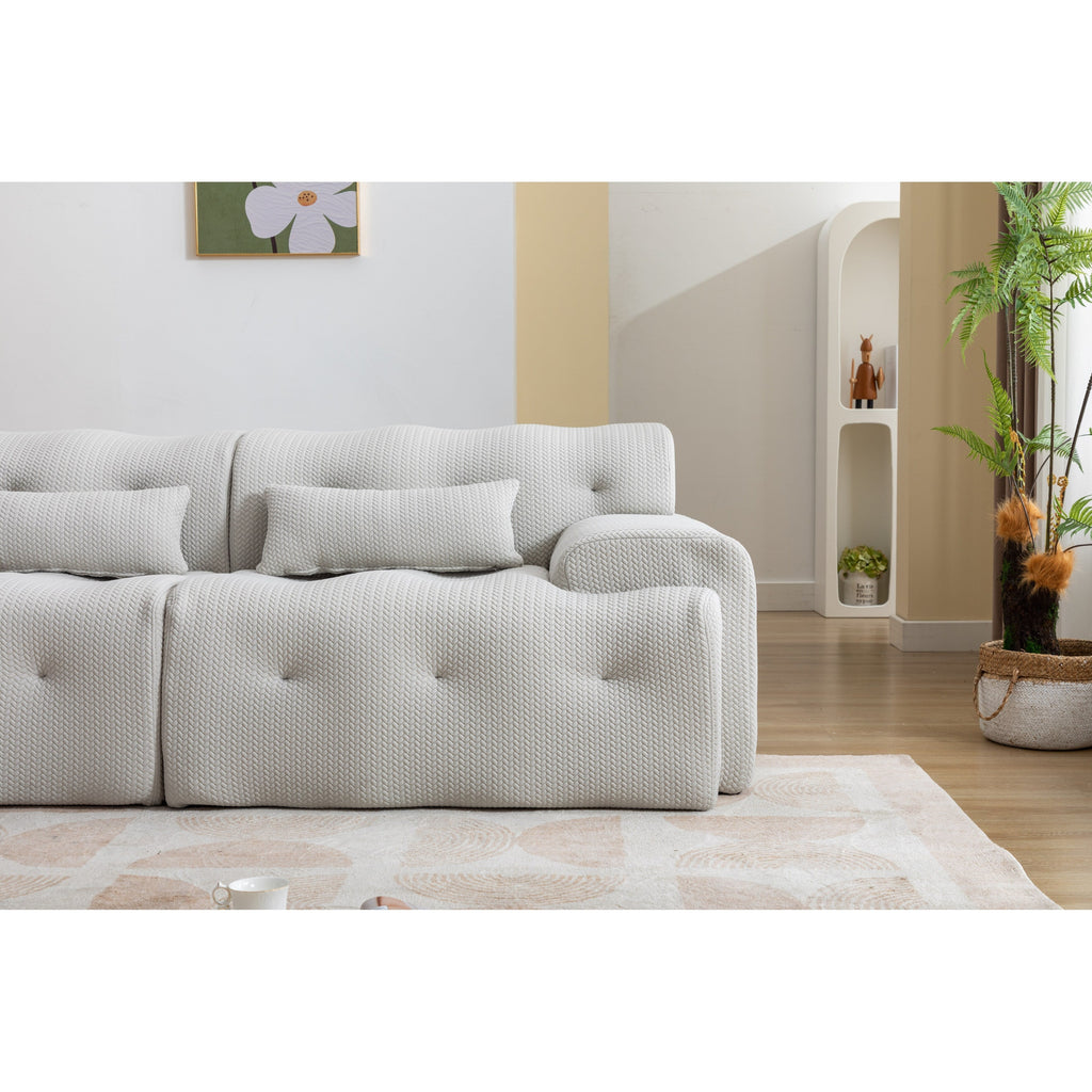 Canapé 2 places à ressorts en mousse 90 sans assemblage