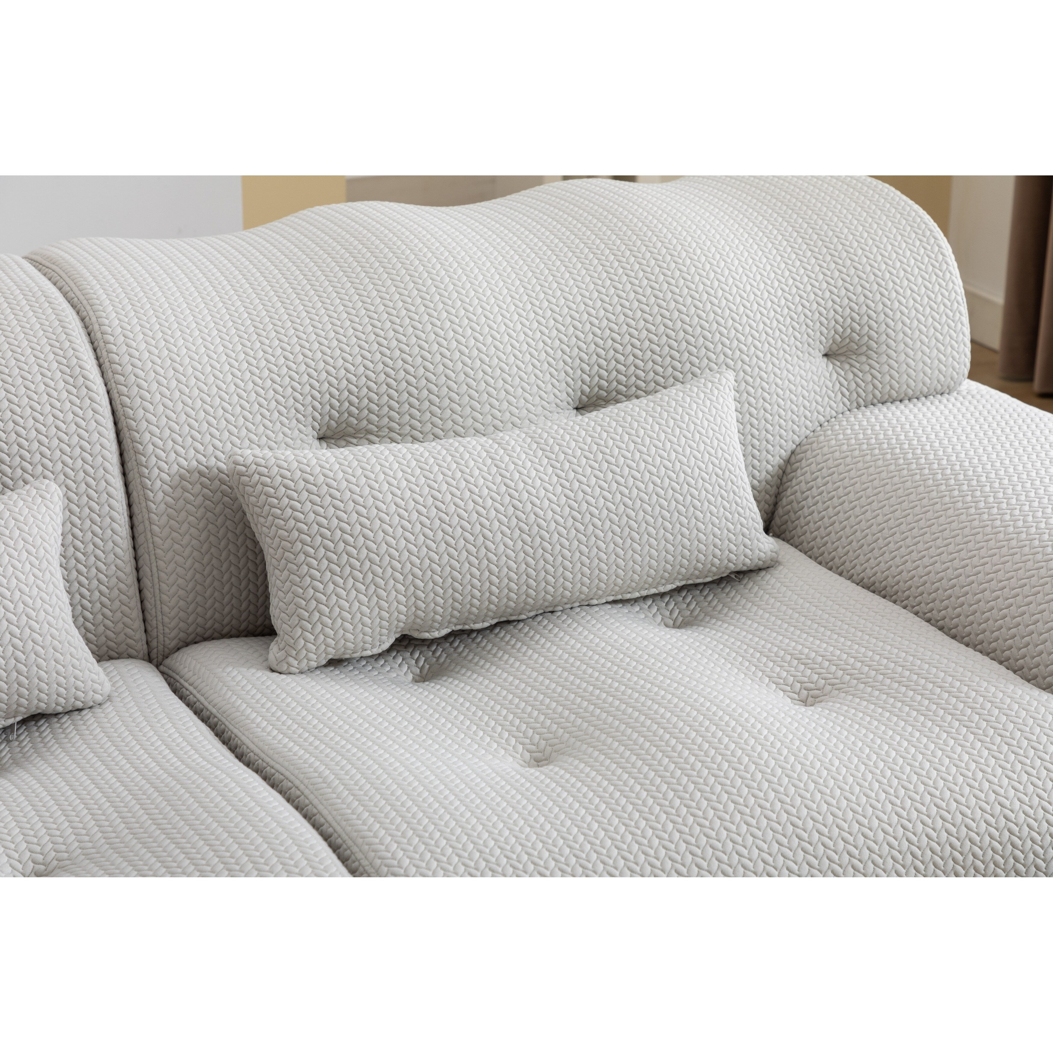 Canapé 2 places à ressorts en mousse 90 sans assemblage