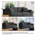 Canapé causeuse 90 Canapé en velours côtelé moderne et confortable