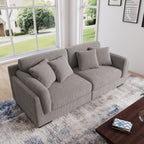 Canapé causeuse 90 Canapé en velours côtelé moderne et confortable