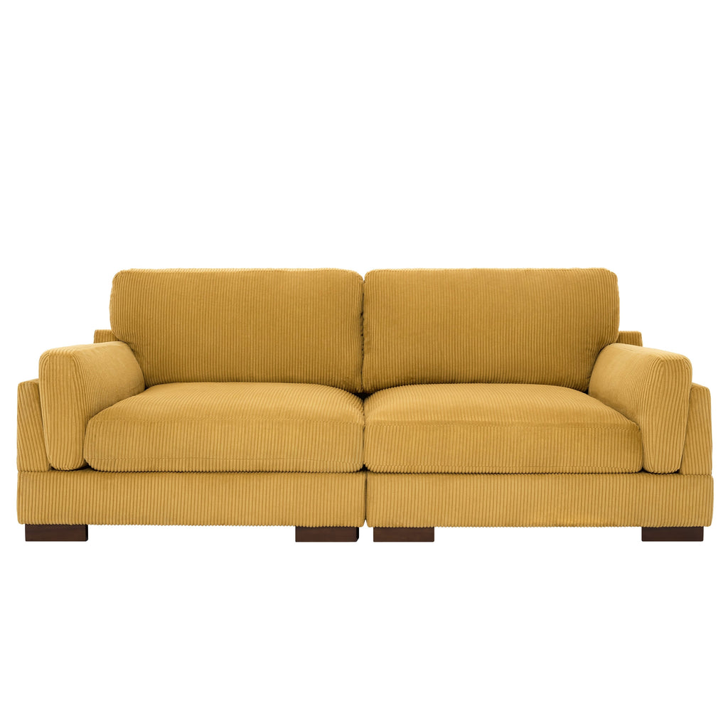 Canapé causeuse 90 Canapé en velours côtelé moderne et confortable