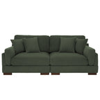 Canapé causeuse 90 Canapé en velours côtelé moderne et confortable