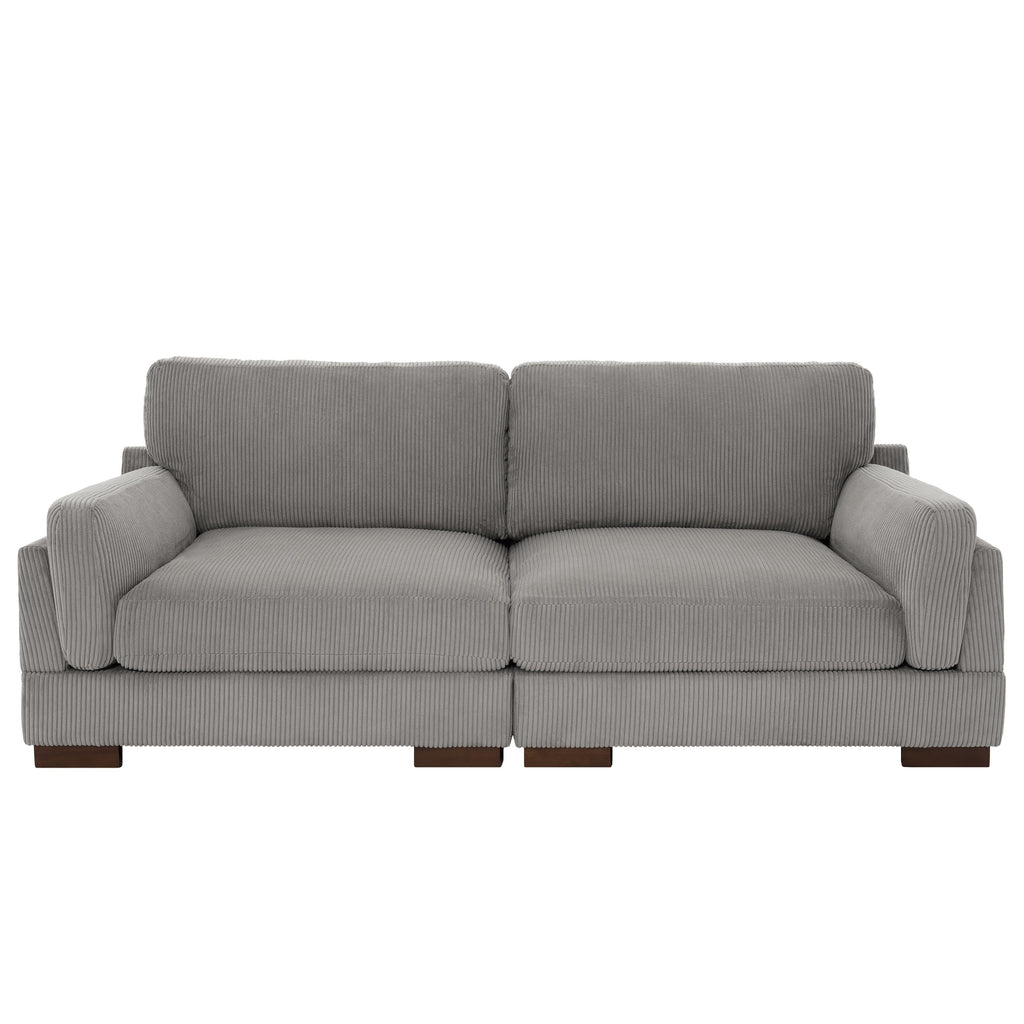 Canapé causeuse 90 Canapé en velours côtelé moderne et confortable