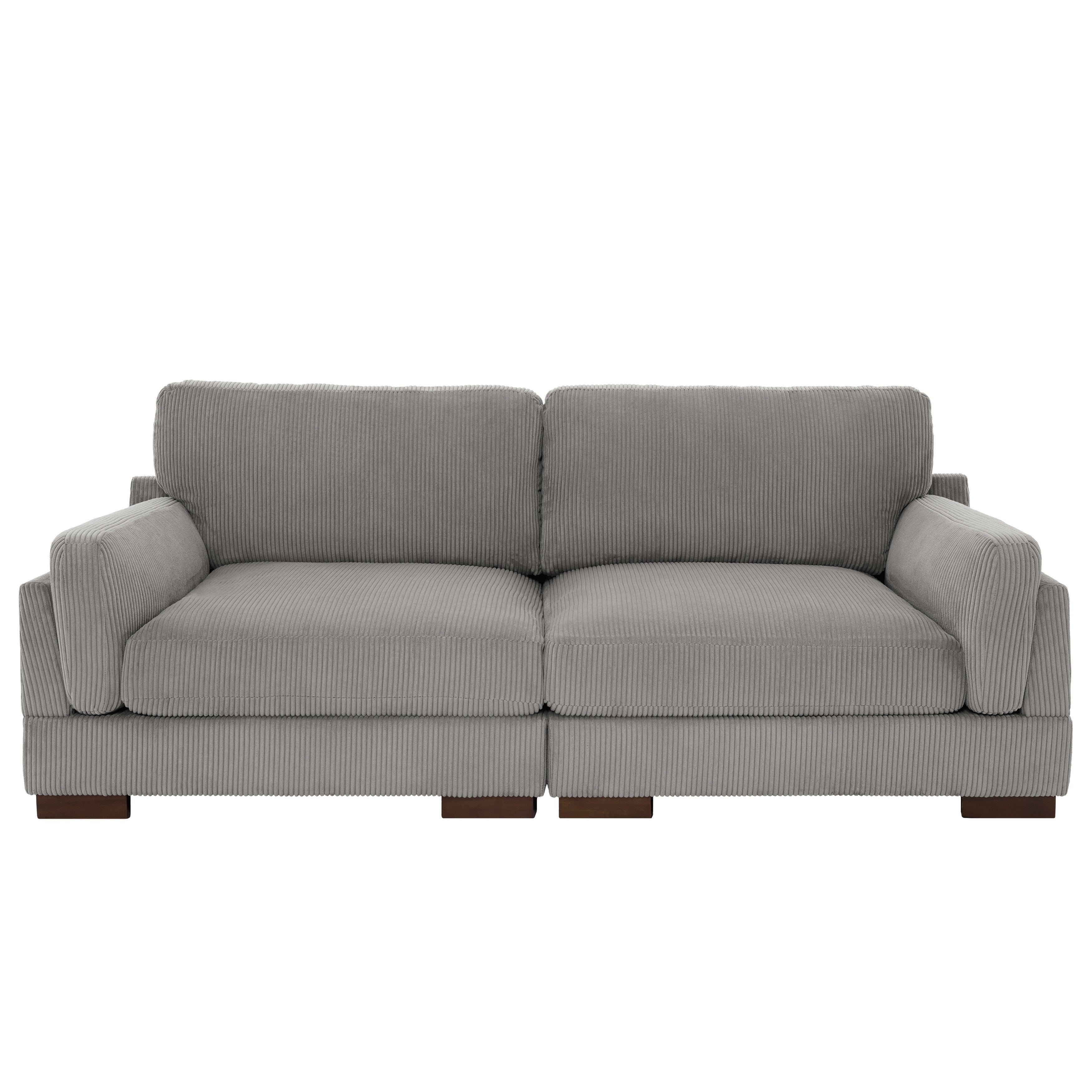 Canapé causeuse 90 Canapé en velours côtelé moderne et confortable