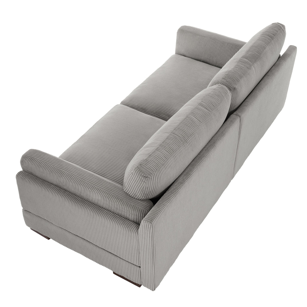 Canapé causeuse 90 Canapé en velours côtelé moderne et confortable