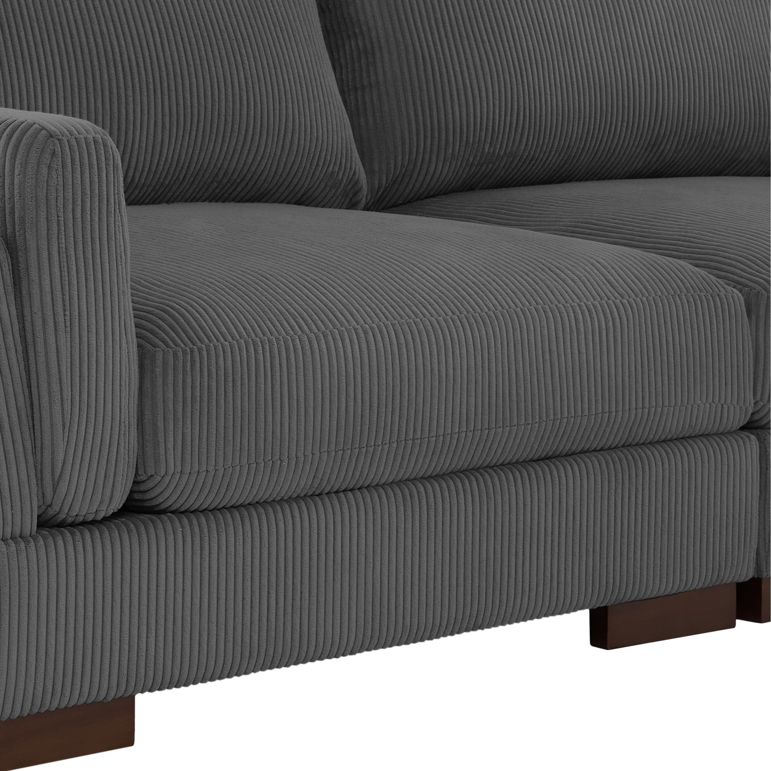 Canapé causeuse 90 Canapé en velours côtelé moderne et confortable