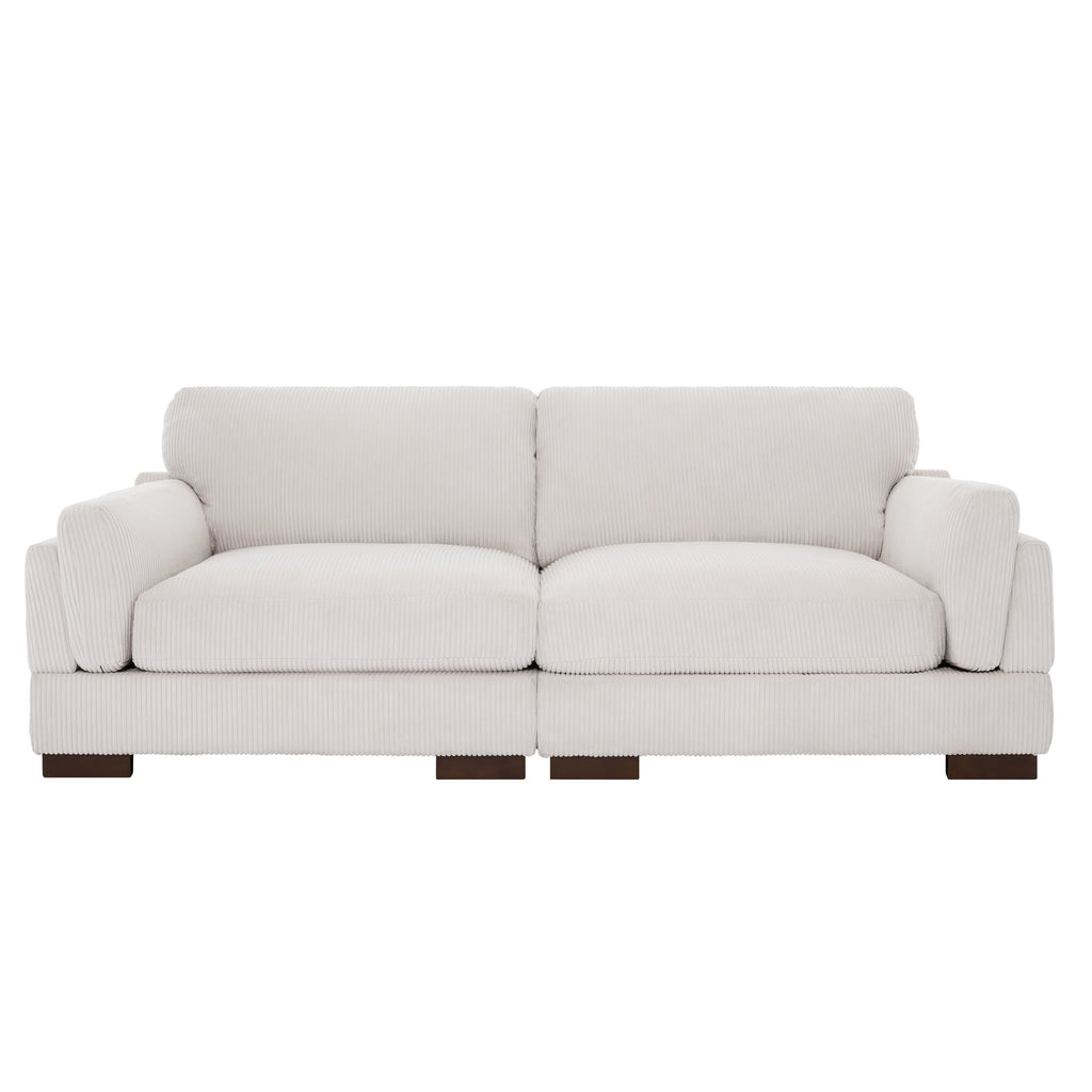 Canapé causeuse 90 Canapé en velours côtelé moderne et confortable