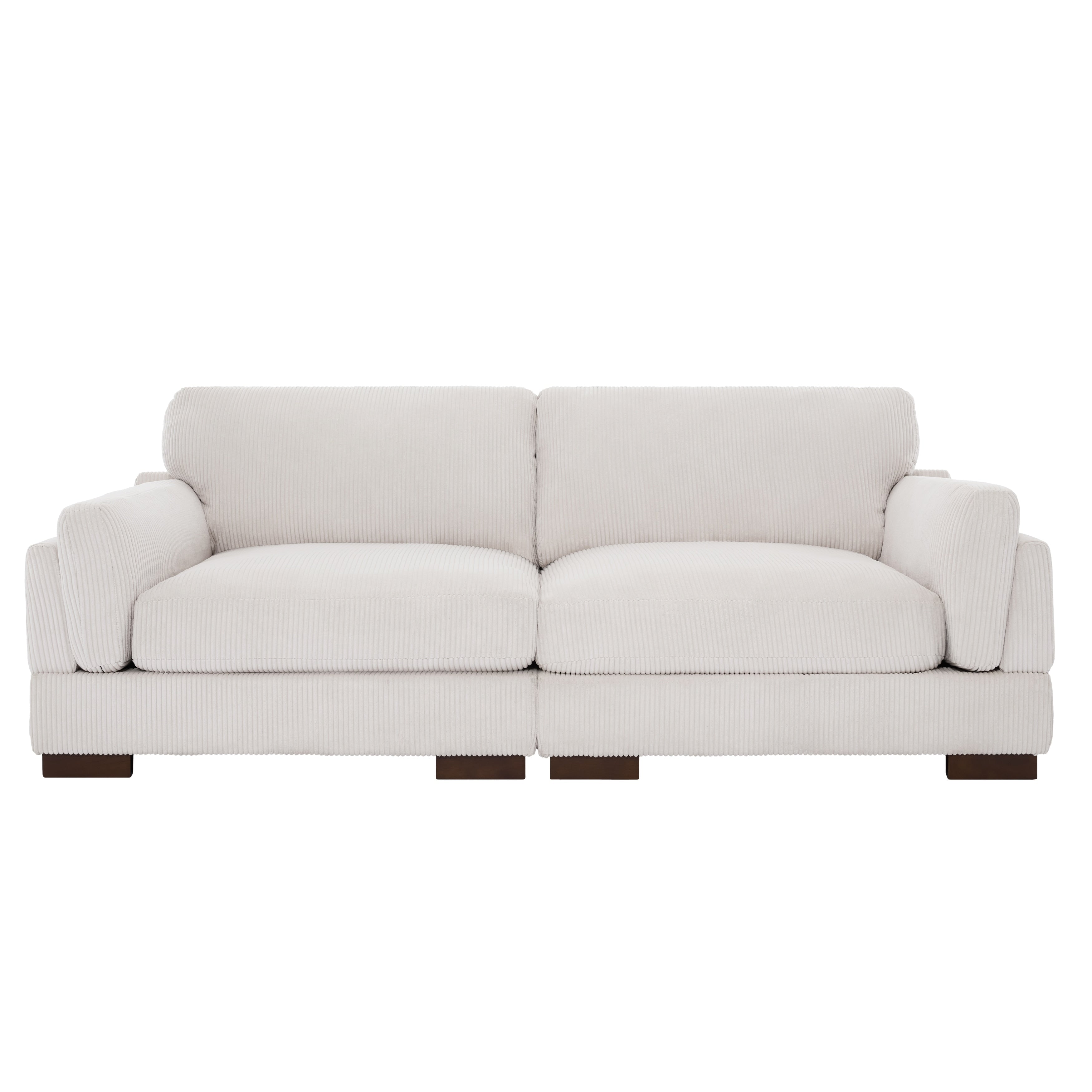 Canapé causeuse 90 Canapé en velours côtelé moderne et confortable