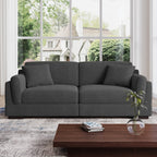 Canapé causeuse 90 Canapé en velours côtelé moderne et confortable