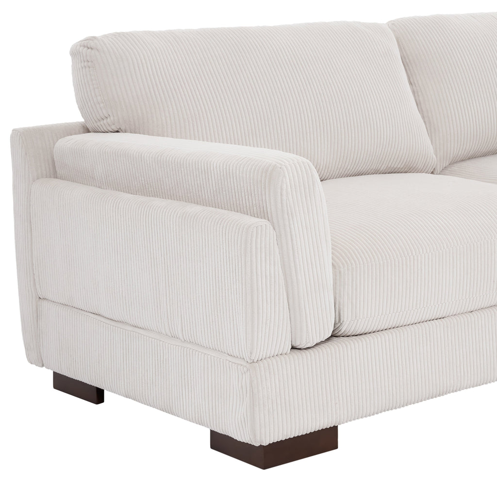 Canapé causeuse 90 Canapé en velours côtelé moderne et confortable
