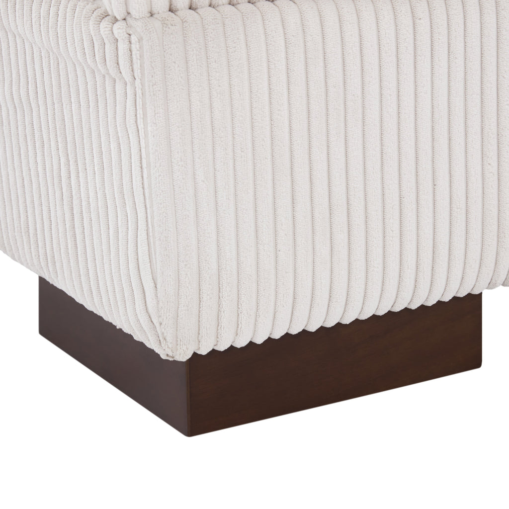 Canapé causeuse 90 Canapé en velours côtelé moderne et confortable