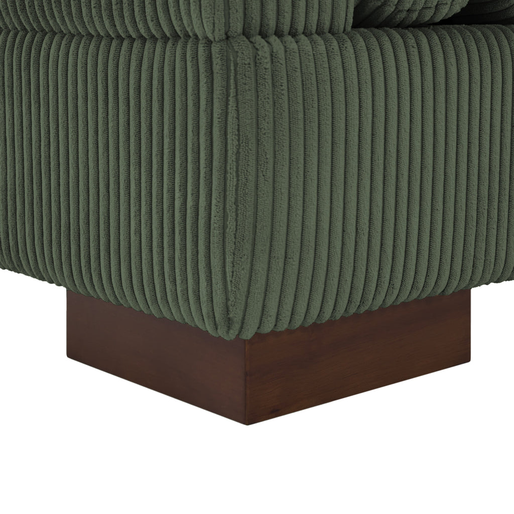 Canapé causeuse 90 Canapé en velours côtelé moderne et confortable