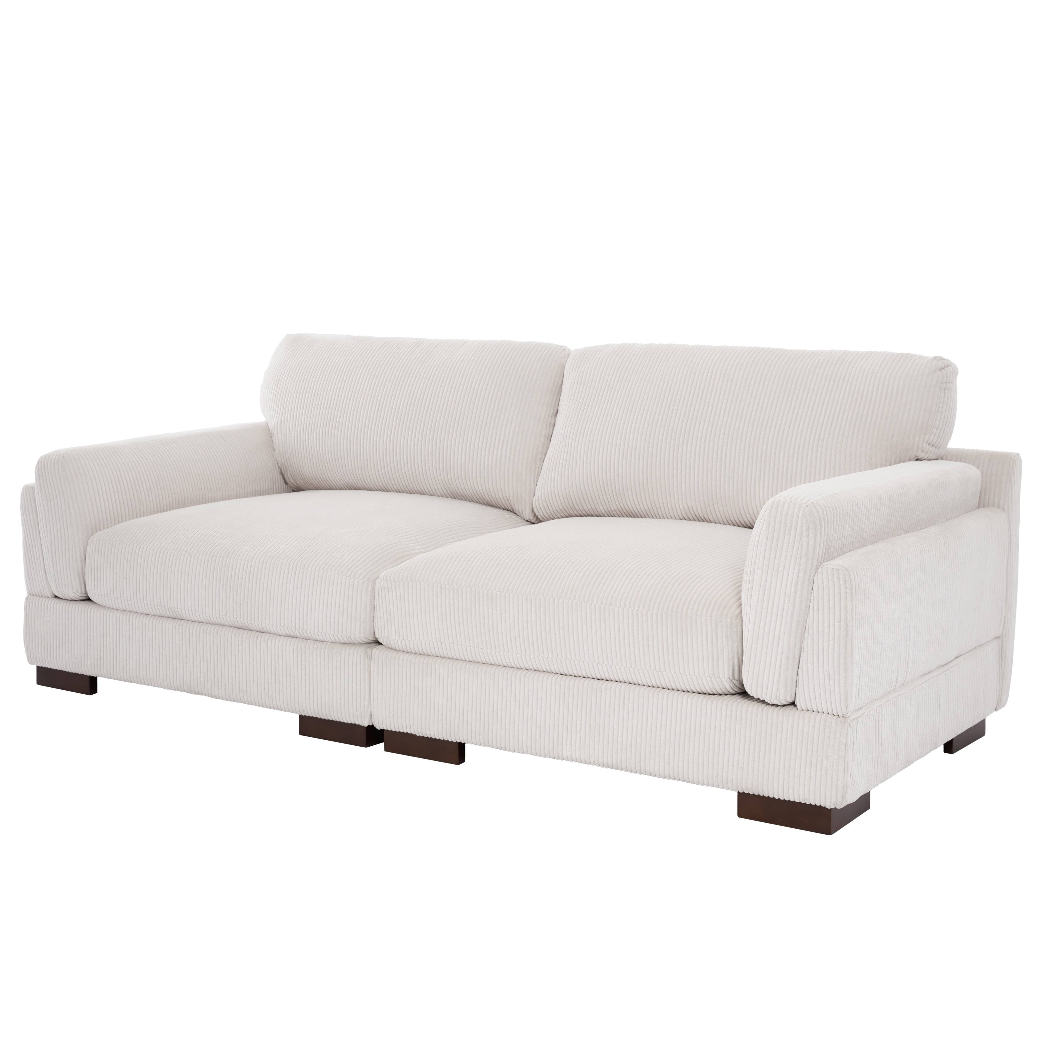 Canapé causeuse 90 Canapé en velours côtelé moderne et confortable