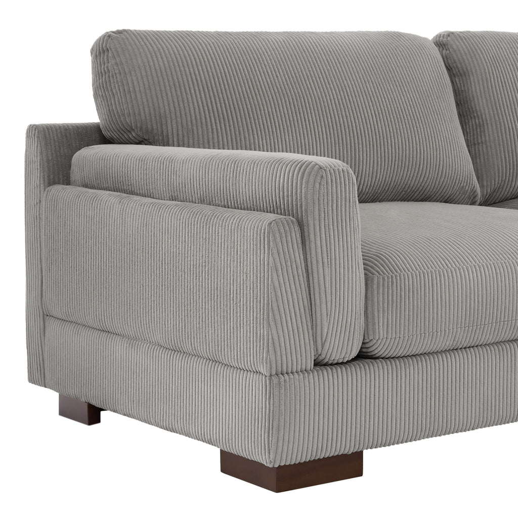 Canapé causeuse 90 Canapé en velours côtelé moderne et confortable