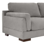 Canapé causeuse 90 Canapé en velours côtelé moderne et confortable