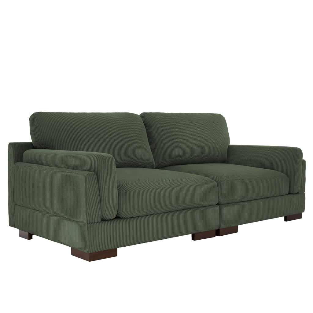 Canapé causeuse 90 Canapé en velours côtelé moderne et confortable