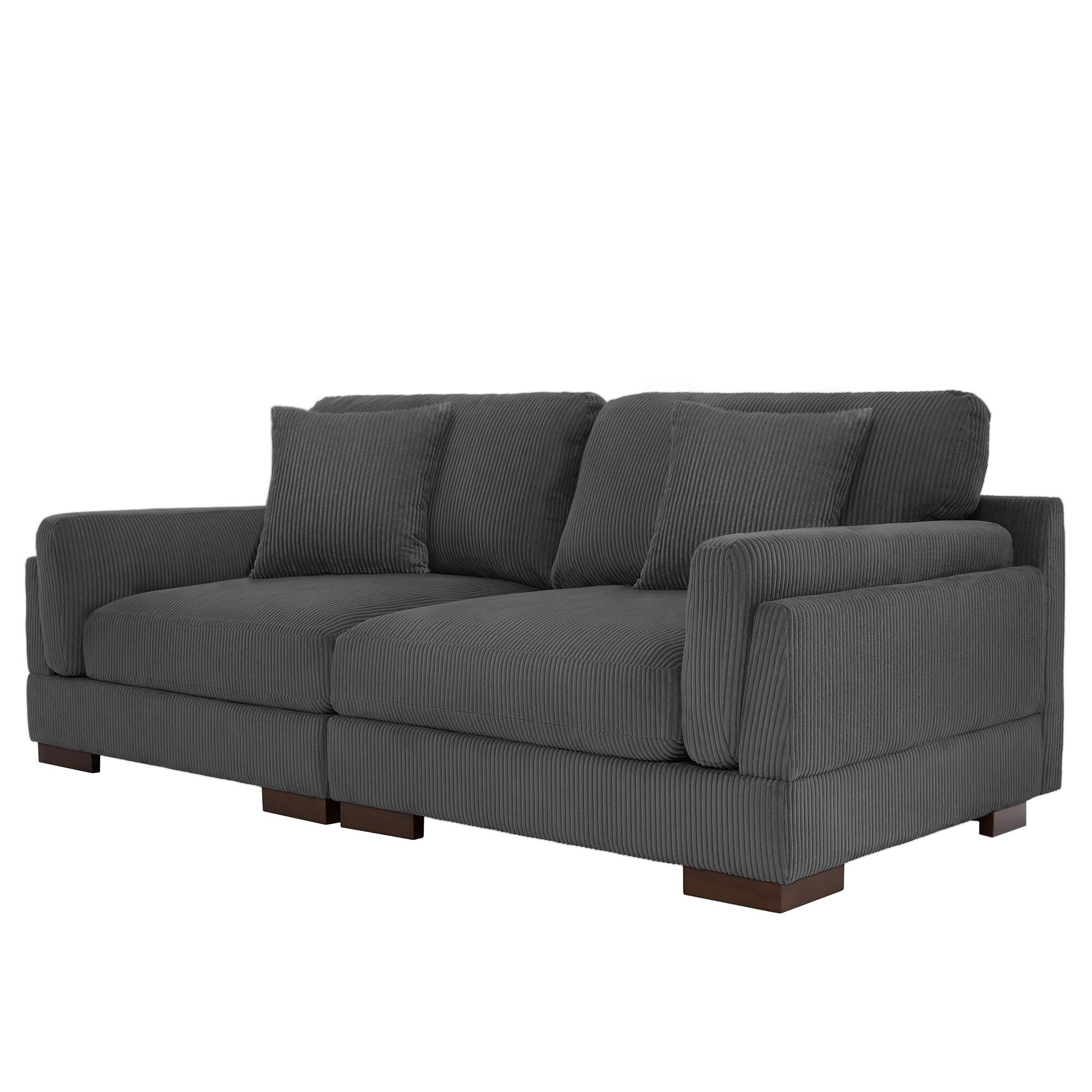 Canapé causeuse 90 Canapé en velours côtelé moderne et confortable