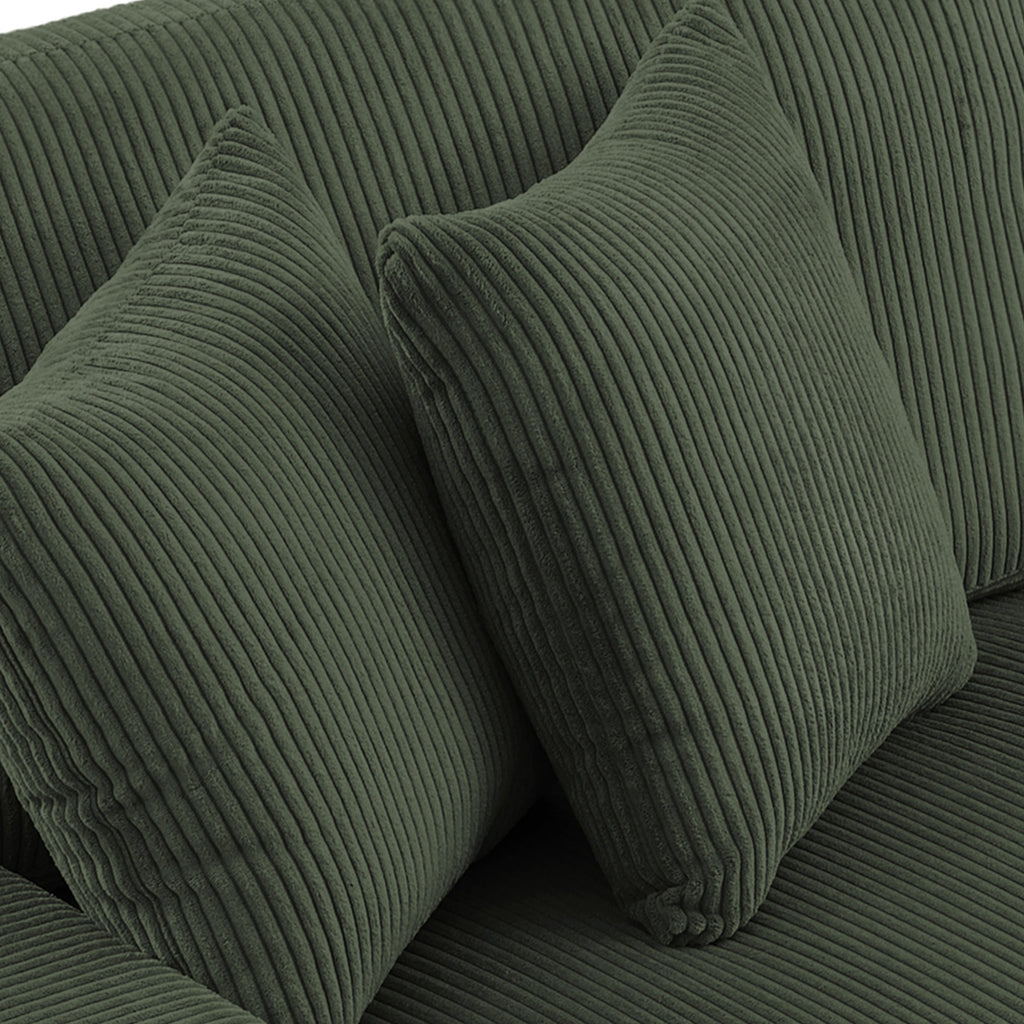 Canapé causeuse 90 Canapé en velours côtelé moderne et confortable