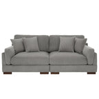 Canapé causeuse 90 Canapé en velours côtelé moderne et confortable