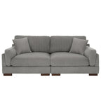 Canapé causeuse 90 Canapé en velours côtelé moderne et confortable