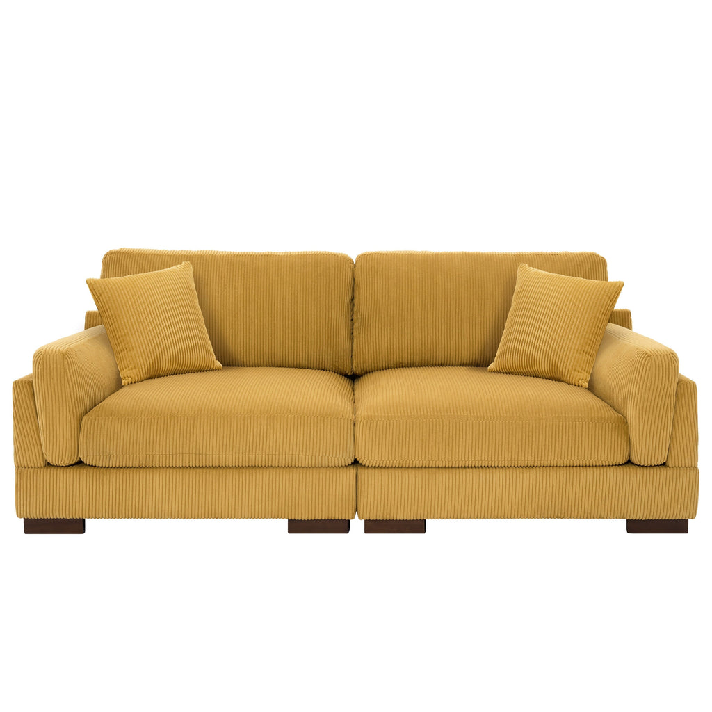 Canapé causeuse 90 Canapé en velours côtelé moderne et confortable