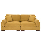 Canapé causeuse 90 Canapé en velours côtelé moderne et confortable