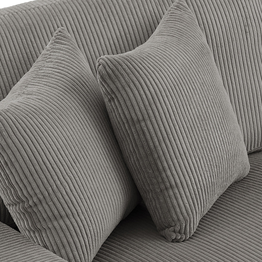 Canapé causeuse 90 Canapé en velours côtelé moderne et confortable