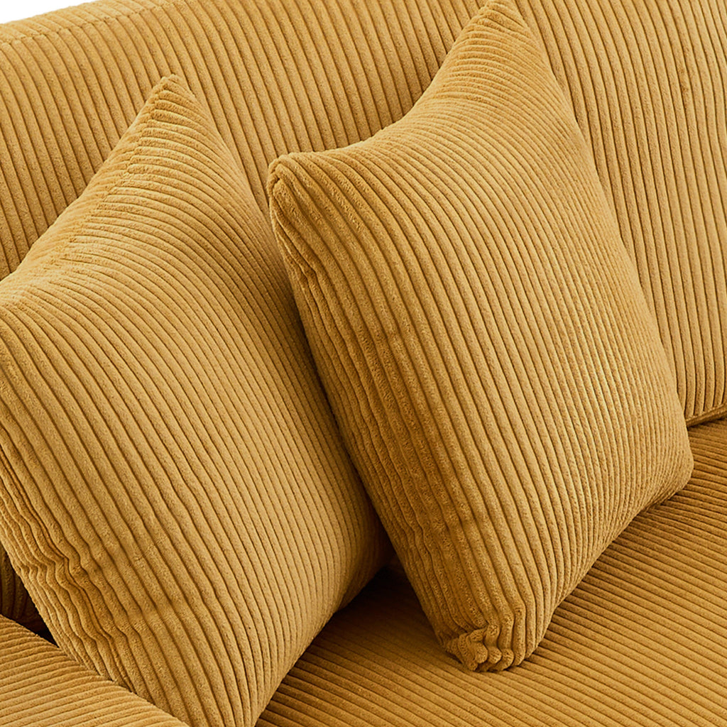 Canapé causeuse 90 Canapé en velours côtelé moderne et confortable