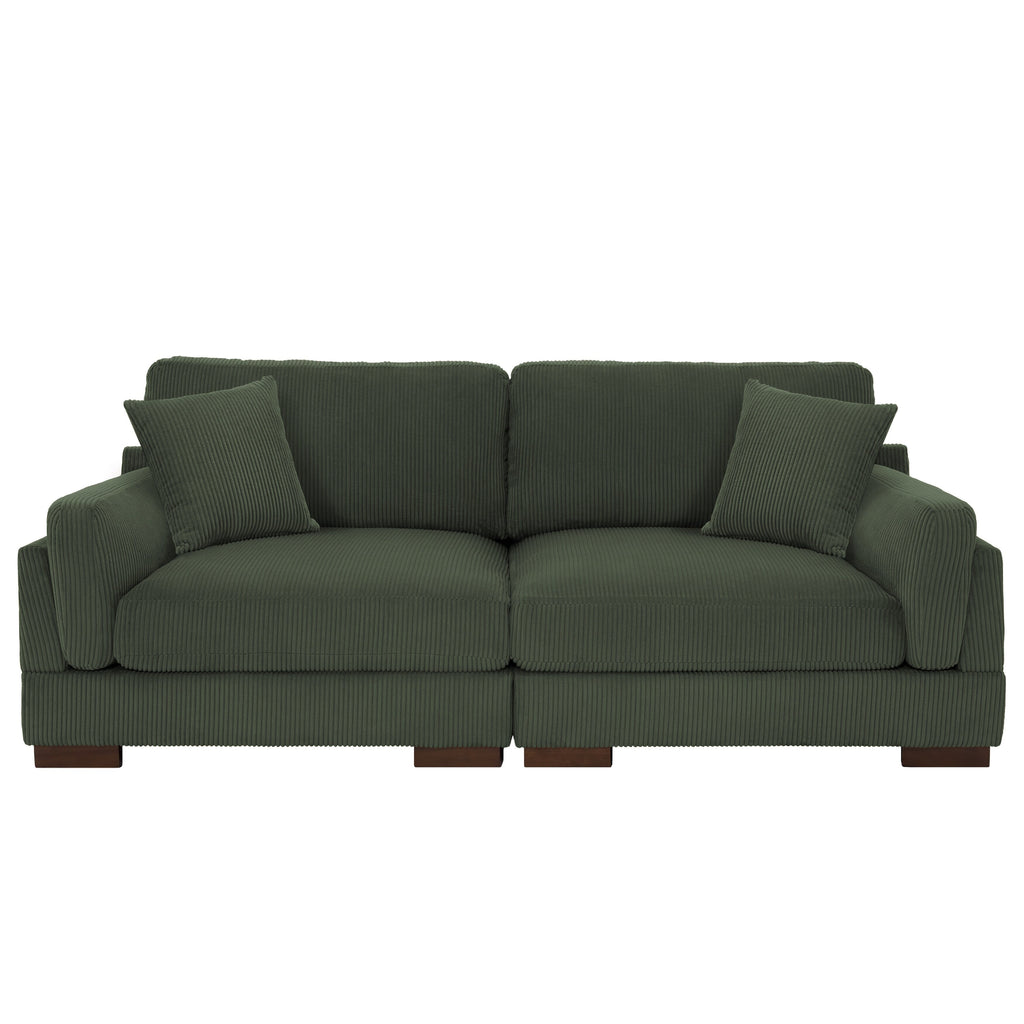 Canapé causeuse 90 Canapé en velours côtelé moderne et confortable