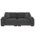 Canapé causeuse 90 Canapé en velours côtelé moderne et confortable