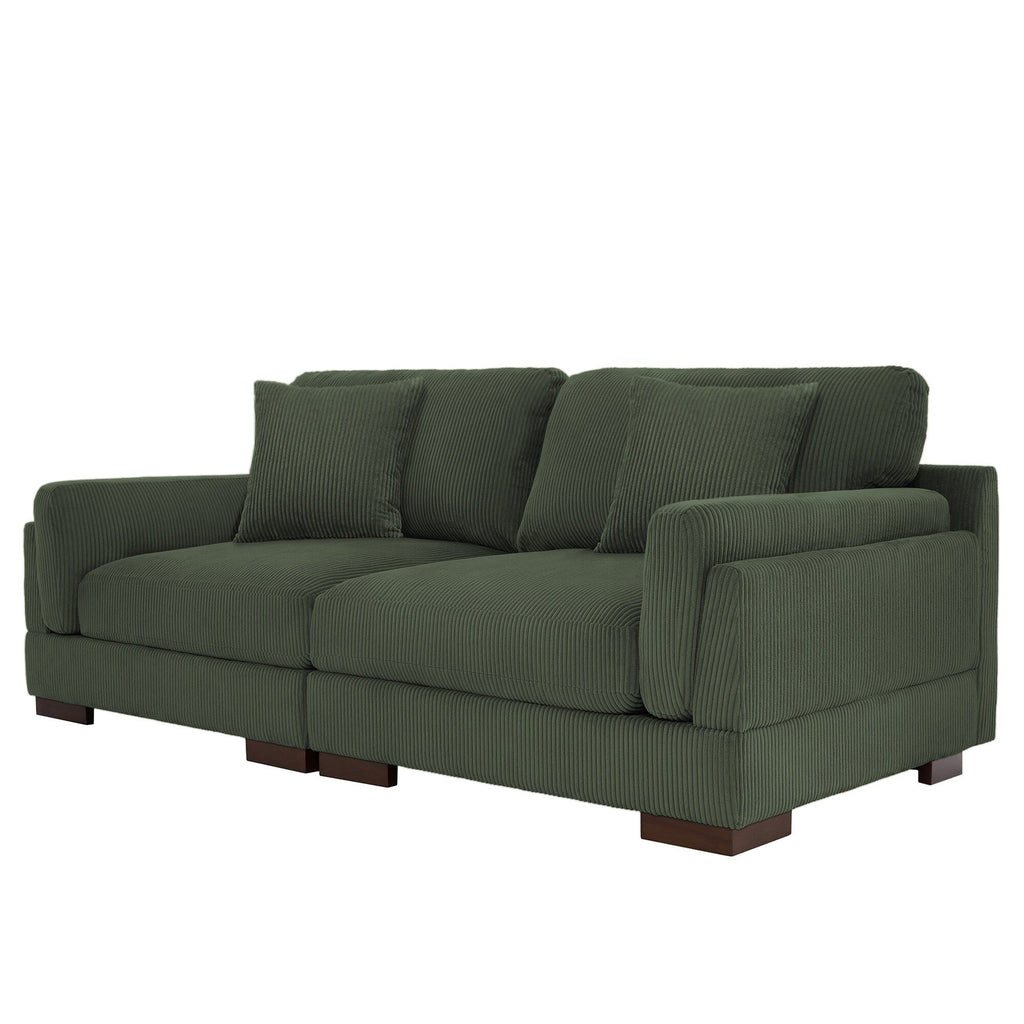 Canapé causeuse 90 Canapé en velours côtelé moderne et confortable