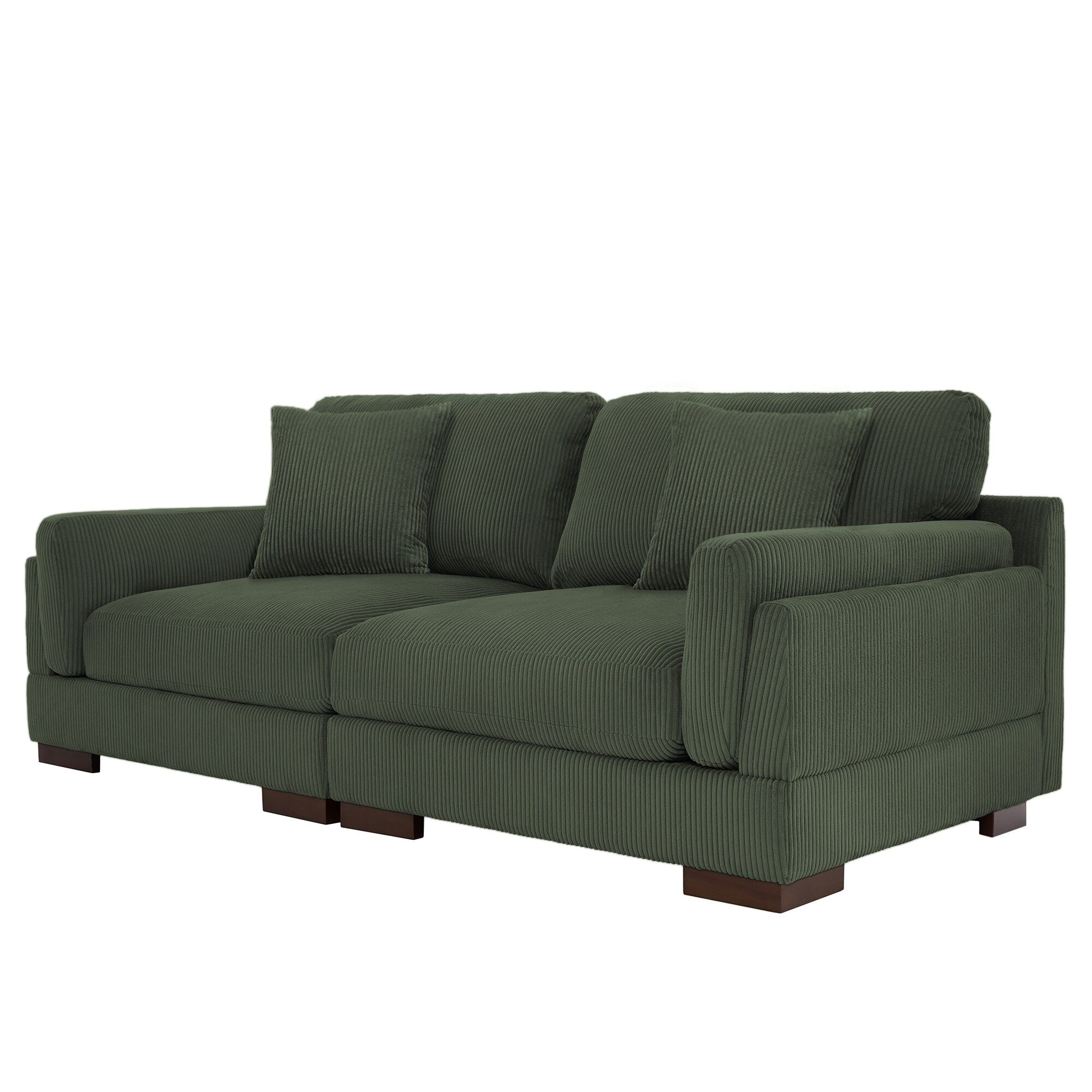 Canapé causeuse 90 Canapé en velours côtelé moderne et confortable