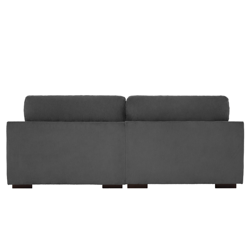 Canapé causeuse 90 Canapé en velours côtelé moderne et confortable