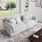 Canapé causeuse 90 Canapé en velours côtelé moderne et confortable