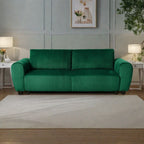 Canapé 3 places en velours côtelé 92.1 avec design convertible 2 en 1 et compartiments de rangement intégrés