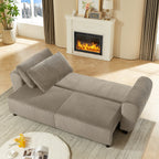 Canapé 3 places en velours côtelé 92.1 avec design convertible 2 en 1 et compartiments de rangement intégrés