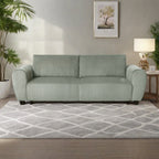 Canapé 3 places en velours côtelé 92.1 avec design convertible 2 en 1 et compartiments de rangement intégrés