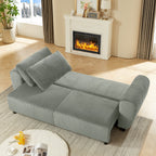 Canapé 3 places en velours côtelé 92.1 avec design convertible 2 en 1 et compartiments de rangement intégrés