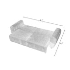 Canapé 3 places en velours côtelé 92.1 avec design convertible 2 en 1 et compartiments de rangement intégrés