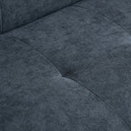 Canapé sectionnel convertible en lin de 94,5 po avec méridienne droite, rangement et coussins en mousse