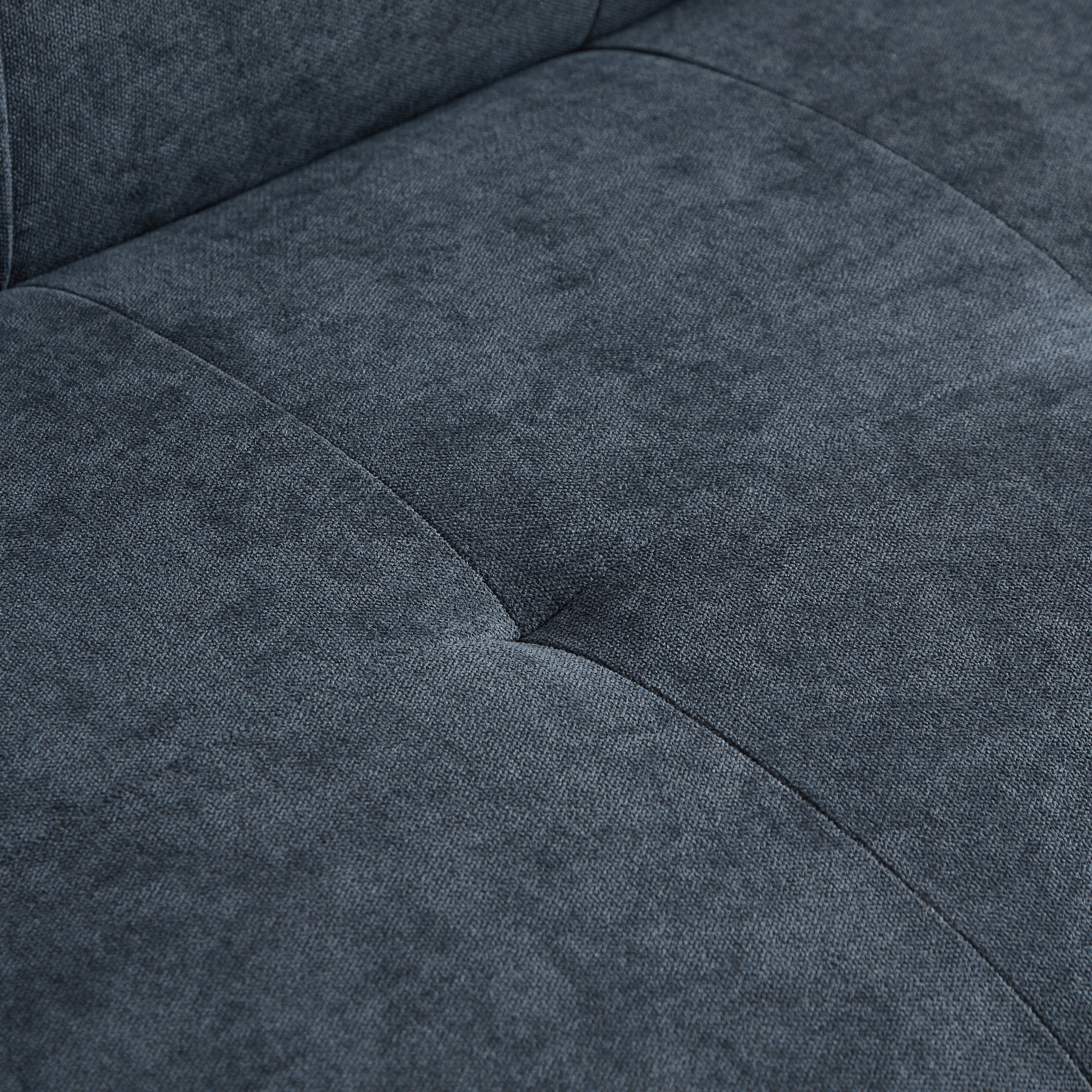 Canapé sectionnel convertible en lin de 94,5 po avec méridienne droite, rangement et coussins en mousse