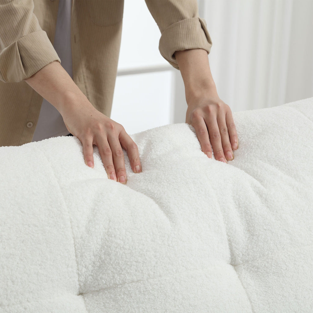 Canapé 2 places en tissu capitonné de 96,46 pouces, cadre robuste et confortable pour le salon