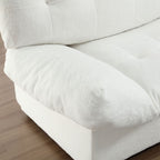 Canapé 2 places en tissu capitonné de 96,46 pouces, cadre robuste et confortable pour le salon