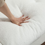 Canapé 2 places en tissu capitonné de 96,46 pouces, cadre robuste et confortable pour le salon