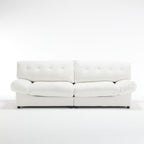 Canapé 2 places en tissu de 96,46 pouces, confortable et rembourré, style nuage, pieds en plastique, pour salon et appartement